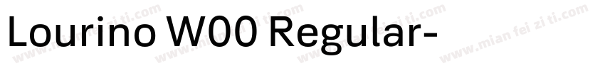 Lourino W00 Regular字体转换